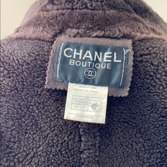 Chanel Boutique 100% Agneau Laine Shierling Lambswool. - Picture 2 of 7